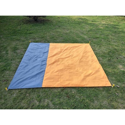 210x200cm poliester, impermeabil, în aer liber, buzunar pentru camping, covoraș de picnic, pliabil, portabil, ușoară, pătură de plajă