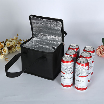 Geantă portabilă pentru prânz, cu izolație pliabilă, pachet cu gheață pentru picnic, pungă termică pentru alimente, purtător pentru băuturi, pungi izolate, pungă pentru livrarea alimentelor