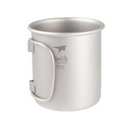 220 ml Titanium Cup veekruus välikämping reisimiseks jooginõud Titaanist kruus ühe seinaga kokkupandavad käepidemetega tass Ti3200