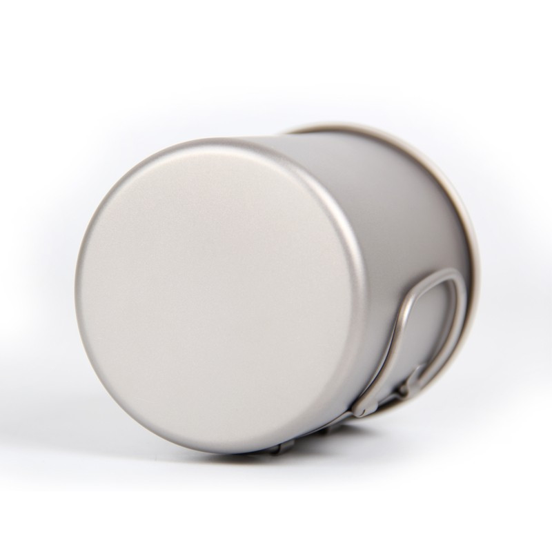 220 ml Titanium Cup veekruus välikämping reisimiseks jooginõud Titaanist kruus ühe seinaga kokkupandavad käepidemetega tass Ti3200