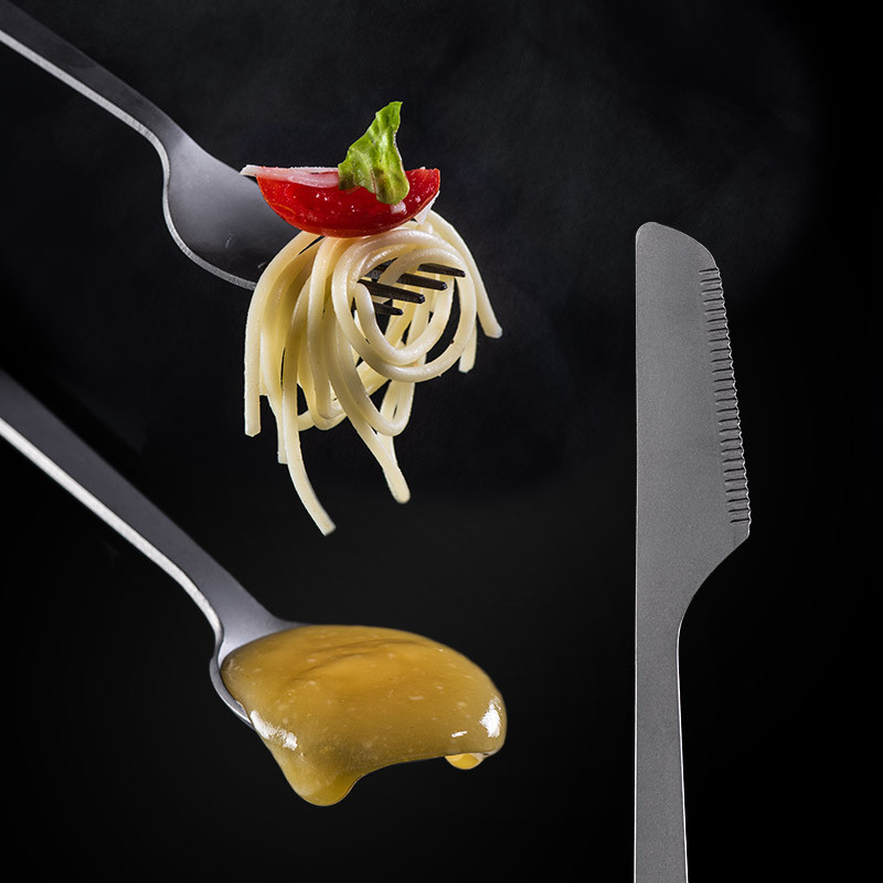 Naturehike āra kempinga galda piederumu komplekts titāna viegls pārnēsājams piknika grilēšanas karotes dakšas nazis 3 vienā galda piederumu komplekts vakariņām