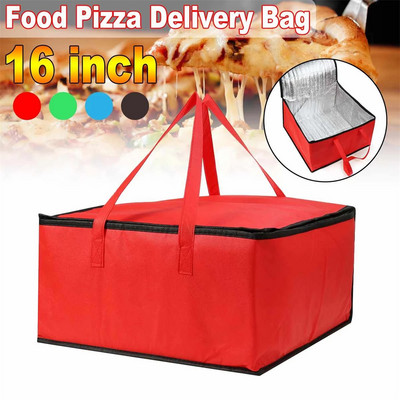 Μονωμένη τσάντα 16" Μόνωση τσάντα ψύξης Πτυσσόμενη φορητή παγοκύστη για πικ-νικ Τσάντα παράδοσης τροφίμων Τσάντα πίτσας
