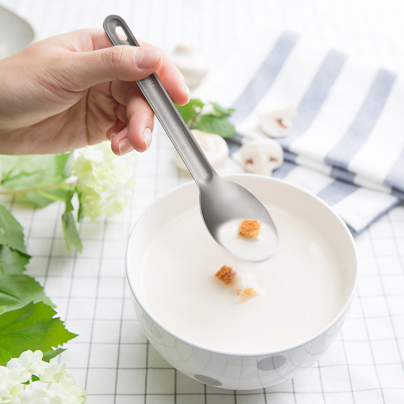 Φορητό Υπερελαφρύ Titanium Spork Επιτραπέζιο πιρούνι Υπαίθριο Πιρούνι Κάμπινγκ Κουτάλι Πεζοπορίας Πικ-νικ Ελαφρύ Σπίτι Μαγειρικά σκεύη
