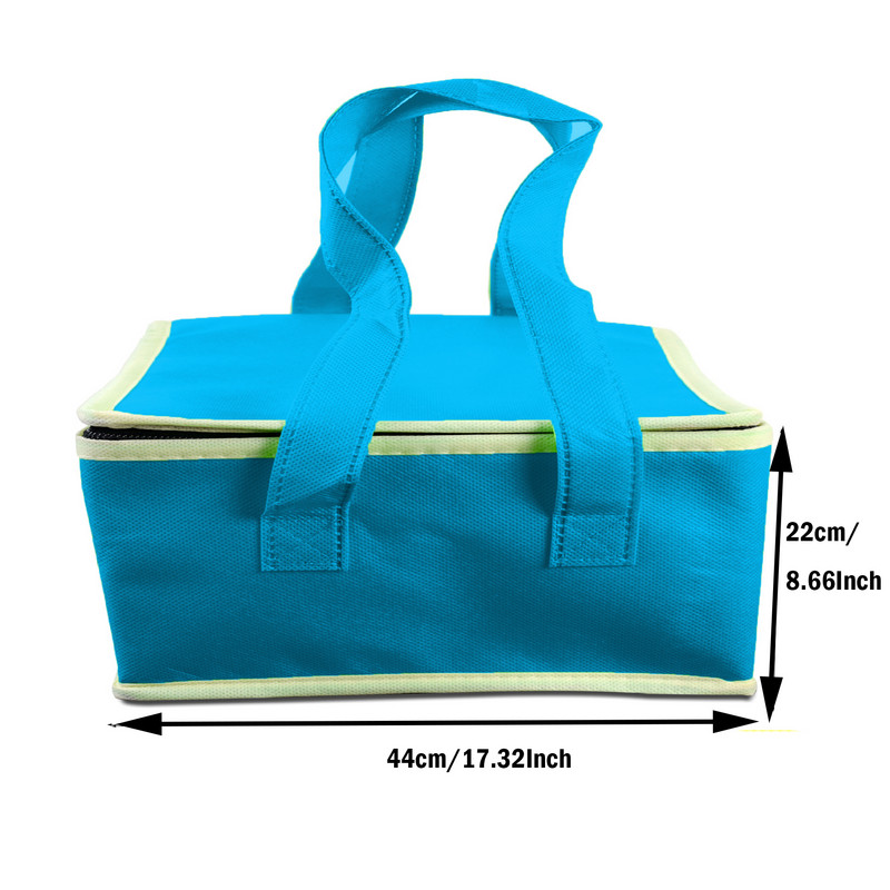 44 * 44 * 24 cm Neperšlampamas izoliuotas maišelis sulankstomas iškylų pakelis maisto gėrimų dėžutės terminis maišelis Nešiojamas maisto pristatymo krepšys Picos krepšys