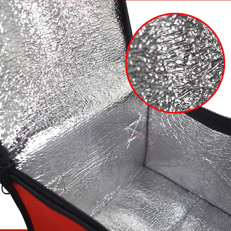 44 * 44 * 24 cm Neperšlampamas izoliuotas maišelis sulankstomas iškylų pakelis maisto gėrimų dėžutės terminis maišelis Nešiojamas maisto pristatymo krepšys Picos krepšys