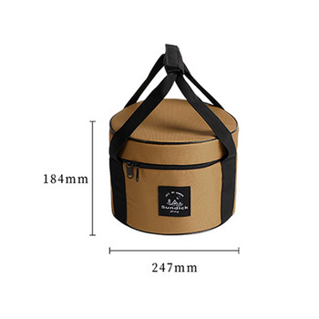 9/14L BBQ Picnic Pouch Чанти за съхранение на прибори от оксфордски плат Водоустойчива чанта за транспортиране на прибори за хранене Лагер 7 кг Консумативи за открито