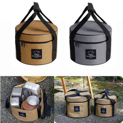 9/14L BBQ Picnic Pouch Oxford Cloth Cutlery Storage Pouches Waterproof Travel Cutlery Carrying Bag Bearing 7kg Outdoor Supplies