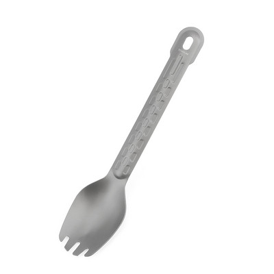 Desszert saláta villa kanál titán étkészlet piknik edények kanál villa kültéri kemping kellékek