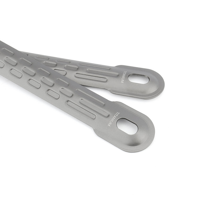 Desszert saláta villa kanál titán étkészlet piknik edények kanál villa kültéri kemping kellékek