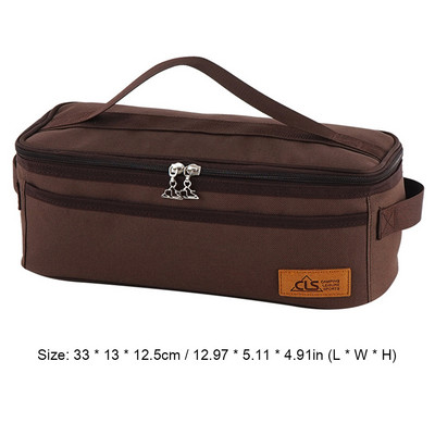 Stovyklavietės laikymo krepšys Daugiafunkcis nešiojimo krepšys didelės talpos stovyklavimo priedai įrankių krepšys Kelioninis kepsninės organizatorius pakabinamas krepšys