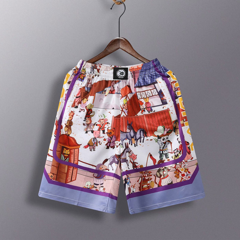 Personība Moderni basketbola šorti pieaugušajiem Kabatas ar rāvējslēdzēju