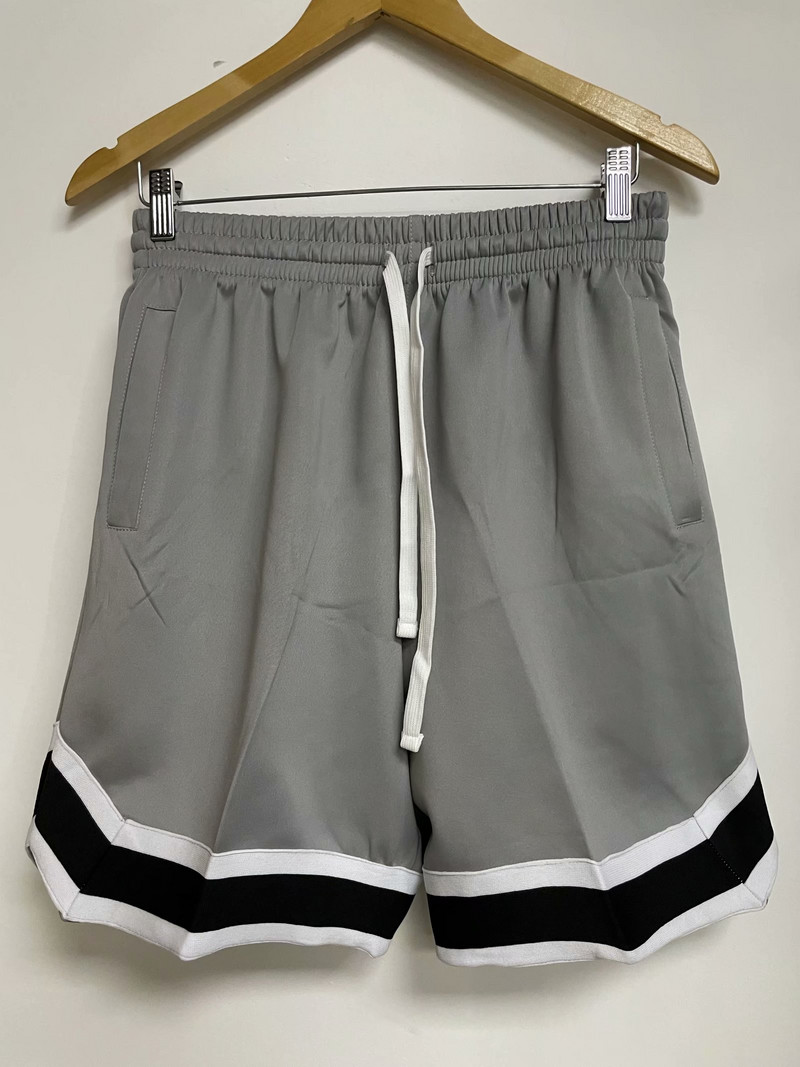 Meeste lühikesed püksid korvpall vabaaja Ameerika treening fitness Lühike rand Letter Drawstring Jõusaalis jooksmine lahtised lühikesed põlvpüksid