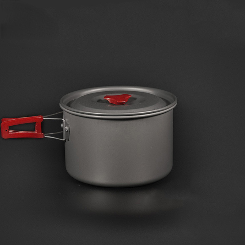 3L 19*11CM alumīnija sakausējums āra kempinga katls kempings virtuves trauki piknika trauki pārnēsājami vienas pannas āra galda piederumi pārgājieniem