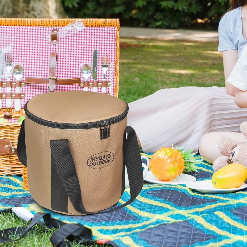 Oxford Cloth Camping köögitarbed kandekott veekindel ümmargune, taldrikunõud kauss pott hoiukott Kulumiskindel