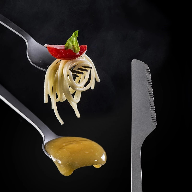 Naturehike titāna galda piederumi nazis dakša karote kempings pārgājienu pikniks īpaši viegls āra pārnēsājams augstas stiprības 3 vienā pārtikas galda piederumi