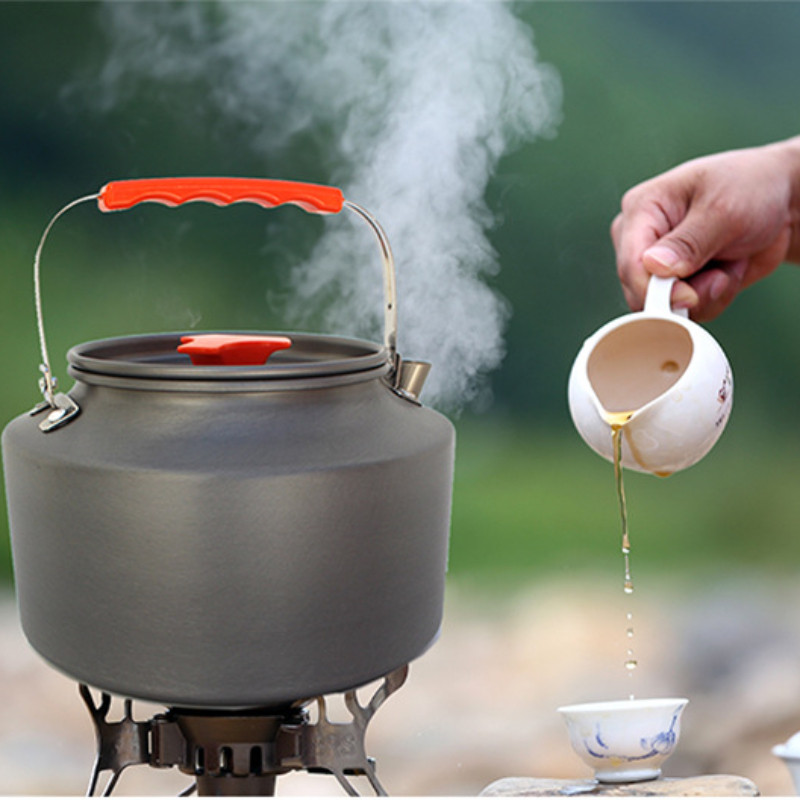 2 l stovyklavietės vandens virdulys lauko kavos virdulys stalo reikmenys pikniko rinkinys reikmenys įranga indai Turizmo virtuvės reikmenys didelė talpa