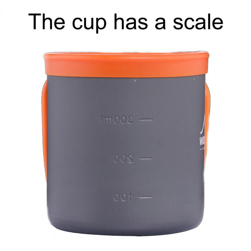 480 мл Алуминиева чаша за къмпинг Чаша за открито Туризъм Сервии за хранене Туризъм Съдове за храна Чаша за вода Кафе Напитка Трекинг Туризъм