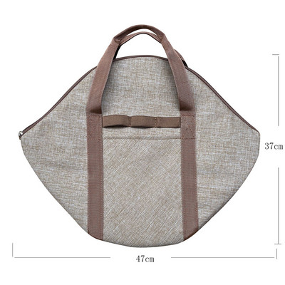 600D Oxford serpenyőtartó kültéri kemping konyhai edények edények tároló táska utazó grilltálca serpenyő szervező