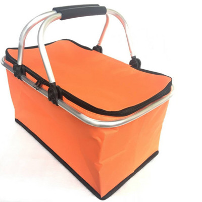 Oksfordo sulankstomas kempingas termoizoliacinis laikymo krepšelis lauko iškylų krepšys automobilių dalių vidaus bagažinės krepšys 46*28*24cm