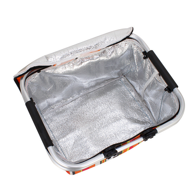 Oksfordo sulankstomas kempingas termoizoliacinis laikymo krepšelis lauko iškylų krepšys automobilių dalių vidaus bagažinės krepšys 46*28*24cm