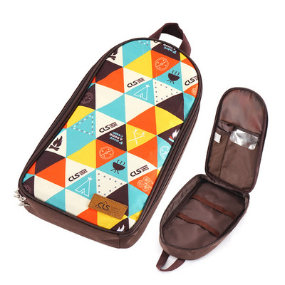 Pārnēsājami virtuves piederumi āra griešanas dēļu soma Etniskā stila kempinga rokassomiņa Lāpstiņa Gaļas dakša uzglabāšanas soma Piknika grozs