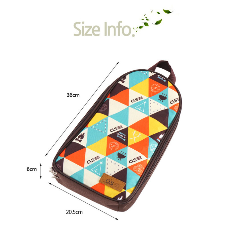 Pārnēsājami virtuves piederumi āra griešanas dēļu soma Etniskā stila kempinga rokassomiņa Lāpstiņa Gaļas dakša uzglabāšanas soma Piknika grozs