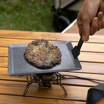 Преносима барбекю плоча за пържене на открито тепаняки къмпинг съдове за готвене пикник барбекю незалепваща скара тава за печене за месо риба зеленчуци