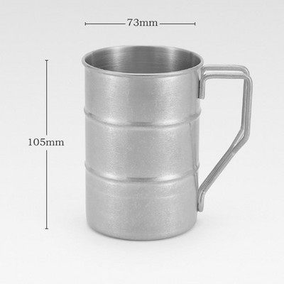 Camping Cup Törhetetlen 304 Rozsdamentes Acél Kávé Sör Vizes Bögre Természettúra Turizmus Utazás Piknik Hordozható bögre edények