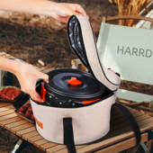 Uus välikämpingu kaasaskantav suure mahutavusega piknikukott Veekindel Oxfordi riidest poti hoiukott Grillpikniku kott välitingimustes