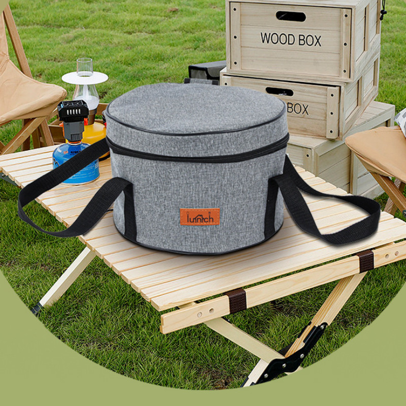 Uus välikämpingu kaasaskantav suure mahutavusega piknikukott Veekindel Oxfordi riidest poti hoiukott Grillpikniku kott välitingimustes