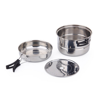 Къмпинг Kooggerei Kit Outdoor Алуминиев Koken Set Waterkoker Pan Pot Reizen Wandelen Picknick Bbq Servies Apparatuur