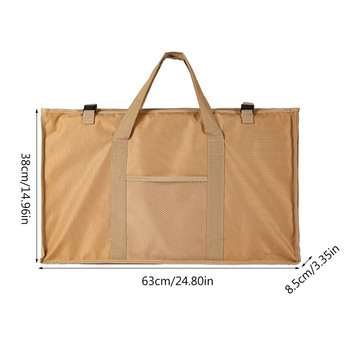 Сгъваема чанта за съхранение на маса за къмпинг Водоустойчива торбичка за органайзер за раница, риболов, барбекю, чанта за пикник на открито G99D