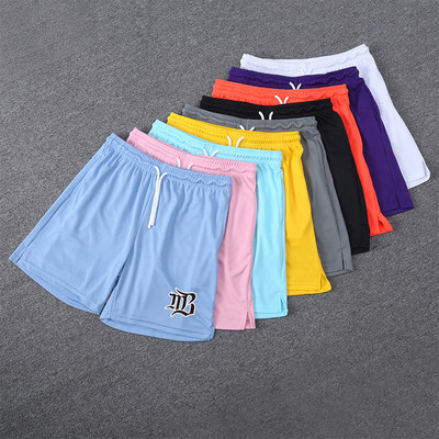 Pantaloni scurți de baschet pentru bărbați, respirabili, buzunar cu șnur, sală de gimnastică, sport, alergare, antrenament, pantaloni, pantaloni scurți de plajă casual