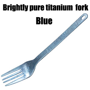 TiTo lauko stovyklavimo titano Spork 1,5 mm Itin lengvas titano šaukštas ilgos rankenos šaukštas lauko stovyklavimo piknikui Titano šakutė