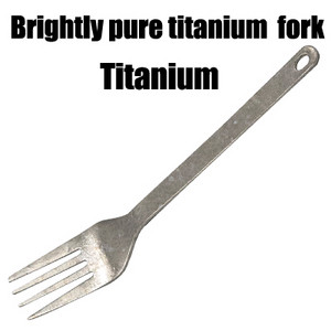 TiTo lauko stovyklavimo titano Spork 1,5 mm Itin lengvas titano šaukštas ilgos rankenos šaukštas lauko stovyklavimo piknikui Titano šakutė