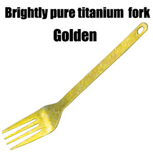 TiTo lauko stovyklavimo titano Spork 1,5 mm Itin lengvas titano šaukštas ilgos rankenos šaukštas lauko stovyklavimo piknikui Titano šakutė