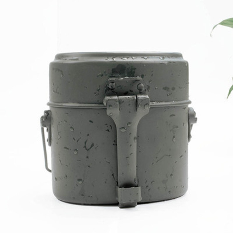 Pārnēsājami kempinga virtuves komplekti 3 vienā kempinga virtuves trauku komplekts Pārgājienu virtuves piederumu armijas virtuves komplekts Militārais virtuves komplekts pusdienu kastes