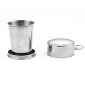 Āra nerūsējošā tērauda saliekamā krūze kempinga galda piederumi alus stikla ūdens kauss