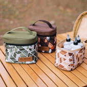 Prieskonių butelių rinkinys Laikymo maišelis Daugkartinio naudojimo prieskonių dėžutės indelis pagardų stiklainiai Organizatorius iškylų maišelis lauko kepsninės reikmenys