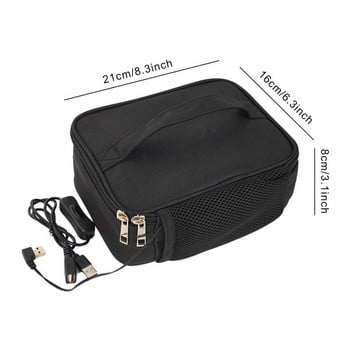 USB Electric Heating Lunch Box Bag Αδιάβροχη 5V Car Travel Camping Ηλεκτρικό κουτί μεσημεριανού φαγητού Θερμότερη θερμάστρα Πακέτο Θερμική τσάντα