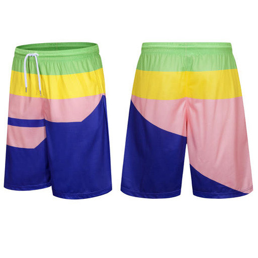 Vīriešu treniņšorti ar kabatas trenažieru zāli brīvā dabā brīvi elpojoši basketbola šorti Patchwork Fitness Practice 5XL Vīriešu skriešanas šorti