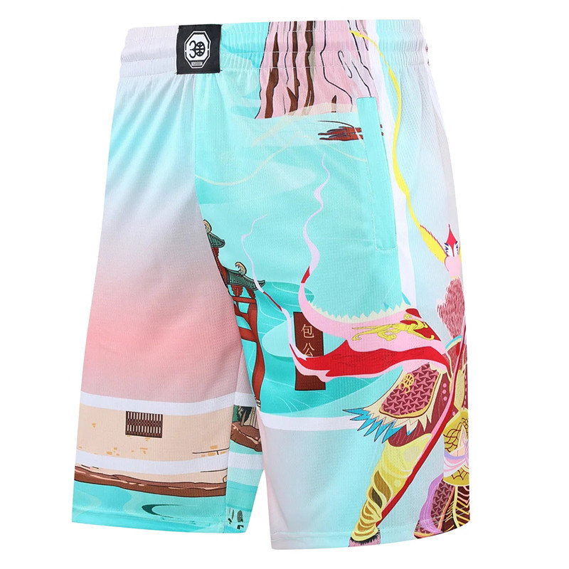 Vasaras šorti Vīriešu Basketbola Šorti Treniņiem Skriešanas Sporta Šorti Brīvi Sporta Šorti ar garu garu Elpojoši vīriešu šorti