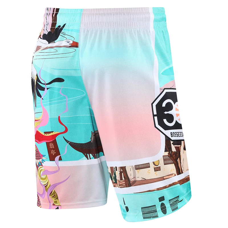 Vasaras šorti Vīriešu Basketbola Šorti Treniņiem Skriešanas Sporta Šorti Brīvi Sporta Šorti ar garu garu Elpojoši vīriešu šorti