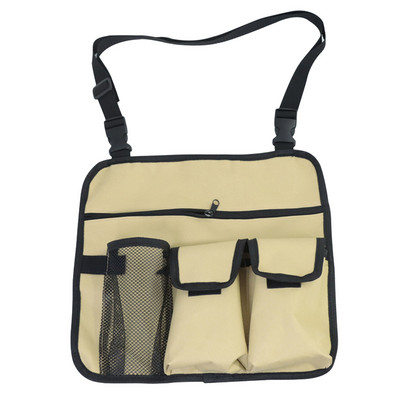 Karfa rendszerező székhez Strand szék tároló tasak Vízálló 600D Oxford textilből akasztó tasak uzsonnatáska kültéri használatra