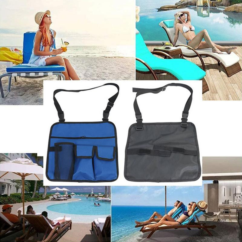 Karfa rendszerező székhez Strand szék tároló tasak Vízálló 600D Oxford textilből akasztó tasak uzsonnatáska kültéri használatra