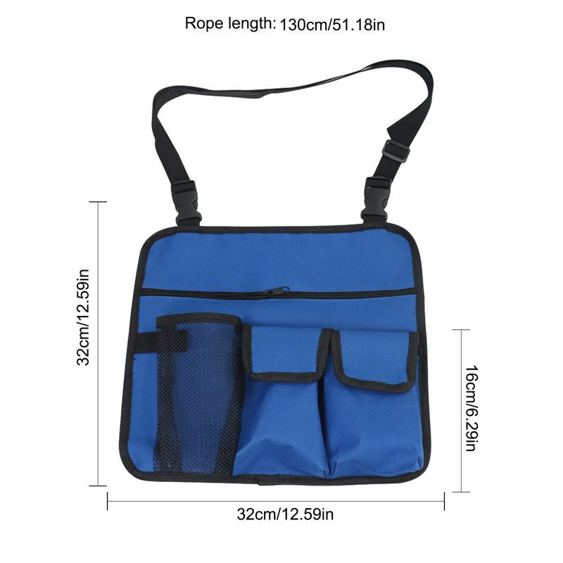 Karfa rendszerező székhez Strand szék tároló tasak Vízálló 600D Oxford textilből akasztó tasak uzsonnatáska kültéri használatra