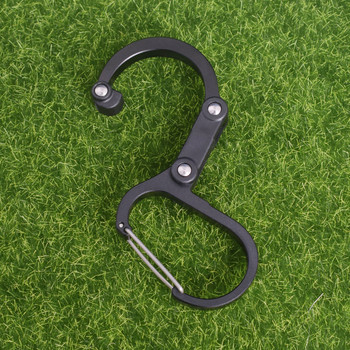 Hybrid Gear Clip - Carabiner Rotating Hook Clip Non-locking Streng Clips for Camping Fishing Πεζοπορία Ταξιδιωτικό σακίδιο