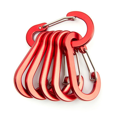 3/6/12 vnt Lauko stovyklavimo kelių įrankių alpinizmo sagtis, plieninė maža karabino spaustukai, žvejybos laipiojimo reikmenys