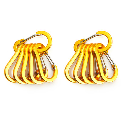 3/6/12 vnt Lauko stovyklavimo kelių įrankių alpinizmo sagtis, plieninė maža karabino spaustukai, žvejybos laipiojimo reikmenys