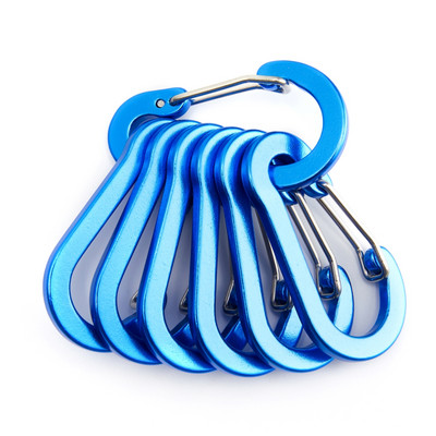 3/6/12 vnt Lauko stovyklavimo kelių įrankių alpinizmo sagtis, plieninė maža karabino spaustukai, žvejybos laipiojimo reikmenys